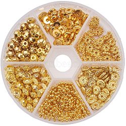 Spacer Beads, Mixed Shapes, Golden, 80x20mm(KK-PH0034-53G)