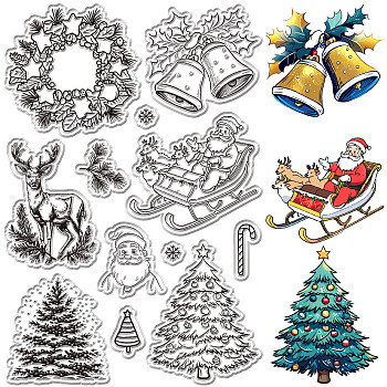 Plastic Stamps, for DIY Scrapbooking, Photo Album Decorative, Cards Making, Stamp Sheets, Mixed Shapes, 160x110mm