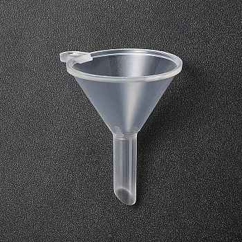 Transparent Plastic Funnel Hopper, Clear, 37x38x30.6mm