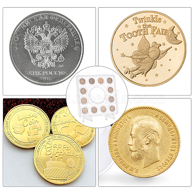 Пластиковая витрина для монет с медалями 12 и слотами(ODIS-WH0026-25)-6