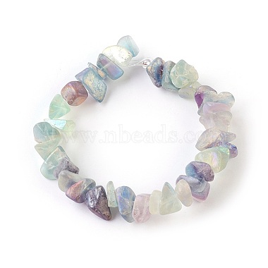 Natural Electroplated Fluorite Beads Strands(X-G-G767-08A)-2