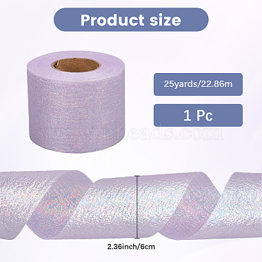 Sparkle Polyester Laser Deco Mesh(OCOR-WH20001-34A)-2