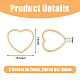 40Pcs 2 Colors 304 Stainless Steel Linking Ring(STAS-DC0015-24)-2