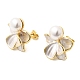 Brass Enamel Stud Earrings(KK-CBAB173-02C-G)-4