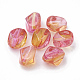 Two Tone Transparent Spray Painted Acrylic Beads(ACRP-T005-34A)-1