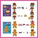 48 Sheets 8 Styles Christmas Paper Make a Face Stickers(DIY-WH0467-007)-3