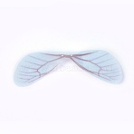 Fashion DIY Earrings Jewelry Accessories, Fibre Tulle Pendants, Dragonfly Wings, Light Steel Blue, 18~19x85~90x0.1mm, Hole: 1mm(DIY-WH0130-02D)