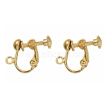 Golden Brass Earring Components(EC143-NFG)