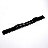 Nylon Zipper with Brass Finding, Black, 54.2x5.7x0.25cm, Hole: 4x4mm(DIY-TAC0016-02A)