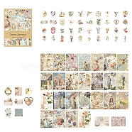 Scrapbook Paper and Sticker Kit, for DIY Album Scrapbook, Background Paper, Diary Decoration, Angel & Fairy, 60~90x60~100mm, 100pcs/set(PW-WG26500-03)