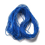 Core Spun Elastic Cord, for DIY Jewelry Making, Marine Blue, 1mm, about 22m/bundle(EC-WH0013-02E)