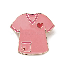 Medical Series Enamel Pins, Alloy Brooches for Backpack Clothes, Nurse Uniform, 36x38mm(JEWB-E038-01G-01)