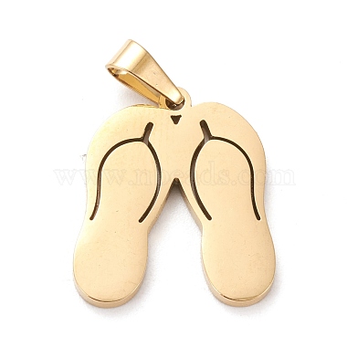 Golden Shoes 304 Stainless Steel Pendants