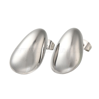 Teardrop 304 Stainless Steel Stud Earrings