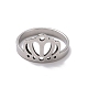 201 Stainless Steel Crown Finger Ring(RJEW-J051-49P)-2