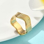 304 Stainless Steel Finger Rings for Women, Golden, 8mm, Inner Diameter: 17mm(RJEW-F205-01C-G)