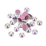 Glass Rhinestone Cabochons, Grade AA, Flat Back & Faceted, Half Round, Crystal AB, SS20, 4.6~4.8mm, about 1440pcs/bag(RGLA-A019-SS20-A101)