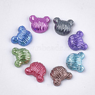 Resin Cabochons, Bear, Mixed Color, 11x13x5mm(RESI-T031-09)