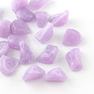 Chip Imitation Gemstone Acrylic Beads, Lilac, 19~28x14~19x6~13mm, Hole: 2mm, about 310pcs/500g(OACR-R021-17)