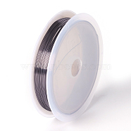 Round Copper Wire for Jewelry Making, Long-Lasting Plated, Gunmetal, 26 Gauge, 0.4mm, about 32.8 Feet(10m)/roll, 10 rolls/group(CWIR-L003-01B)