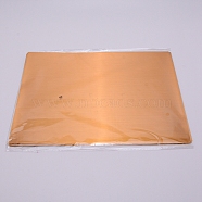 A4 Waterproof PVC Self Adhesive Laser Sticker, for DIY Card Craft Paper, Rectangle, Gold, 29.8x21cm(AJEW-WH0152-62)