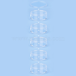 Plastic Bead Containers, Round, 5 Vials, Clear, 70x133mm(CON-PH0002-01)