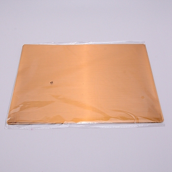 A4 Waterproof PVC Self Adhesive Laser Sticker, for DIY Card Craft Paper, Rectangle, Gold, 29.8x21cm