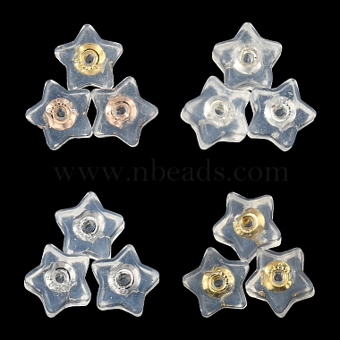 16Pcs 4 Colors Silicone Ear Nuts(SIL-YW0001-01)-2