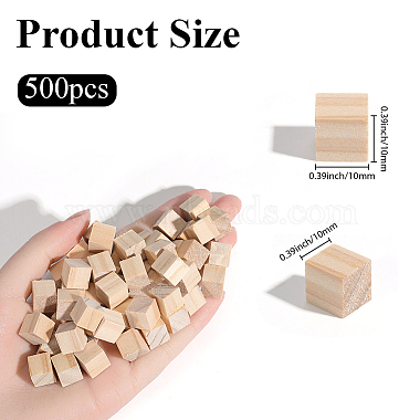 Unfinished Pine Woods Block(DJEW-SP0001-53B)-2