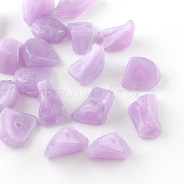19mm Lilac Chip Acrylic Beads