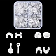 4 Style AS Plastic Base Buckle Hair Findings(KY-YW0001-40)-1