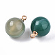 Natural Green Banded Agate Charms(X-G-N332-024G-16)-2