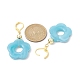 Acrylic Flower Dangle Leverback Earrings(EJEW-JE05625-01)-3