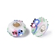 3D Lampwork & Brass Core European Beads(LAMP-Q042-01E)-1