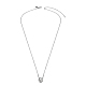 TINYSAND Rhodium Plated 925 Sterling Silver Rhinestone Pendant Necklace(TS-N395-ST)-3