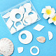 24Pcs 6 Styles Natural Freshwater Shell Pendants(SHEL-SC0002-01)-7