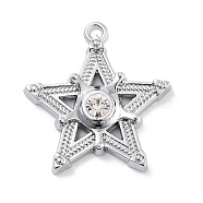 Tibetan Style Alloy Pendants, Star, 38x36x6.5mm, Hole: 2.5mm(FIND-U006-13P-01)