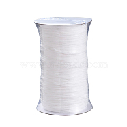 Round Polyester & Spandex Elastic Band for Mouth Cover Ear Loop, DIY Disposable Mouth Cover Material, White, 2.8mm, 300yard/Roll(OCOR-MSMC001-02A)