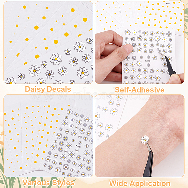 10 Sheets 5 Style PET Nail Art Stickers(MRMJ-OC0003-08)-4