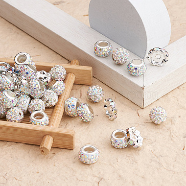 Cheriswelry 100pcs 4 styles pavé de perles de boule disco(RB-CW0001-01)-3