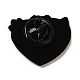 Valentine's Day Theme Black Zinc Alloy Brooches(JEWB-M030-03B-EB)-3