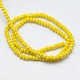 1 Strand Electroplate Opaque Solid Color Crystal Glass Rondelle Beads Strands(X-EGLA-F049A-01AB)-2