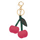 1Pc PU Leather Alloy Keychains(KEYC-TA0001-47A)-1