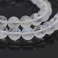 Round Lavender Glass Beads Strands, 10mm, Hole: 1mm, about 40pcs/strand, 15.7 inch(G-P070-02-10mm)