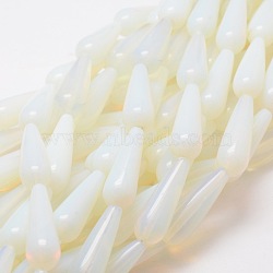 Opalite Teardrop Beads Strands, 30x10mm, Hole: 1.5mm, about 13pcs/strand, 15.7 inch(G-E329-27)