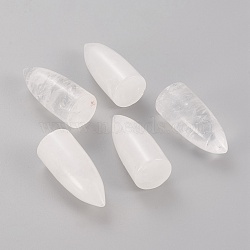 Natural Quartz Crystal Home Display Decorations, Bullet, 13x31mm(G-L533-63)