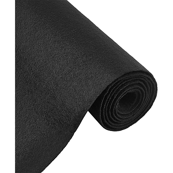 Polyester Felt Sticker, Rectangle, Black, 300x40x0.09cm, 3m/roll