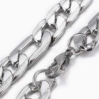 Модные мужские 304 нержавеющей стали figaro цепи ожерелья и браслеты ювелирные наборы(SJEW-L186-03P)-4