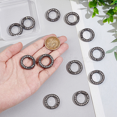 12pcs Alloy Spring Gate Ring with Rhinestone(FIND-UN0003-37B)-4