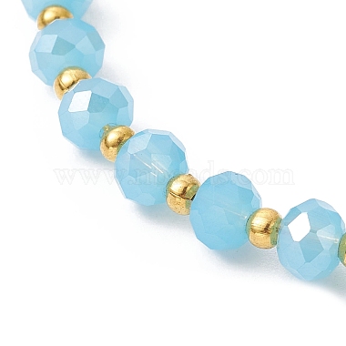 bracelets de manchette en perles rondes en verre(BJEW-JB09964-06)-4